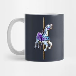 Carousel Horse Dressed in Lavender and Blue Mug